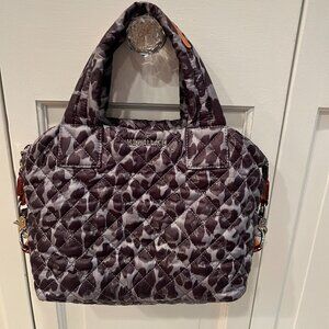 MZ Wallace Quilted Sutton Purse in Leopard Print